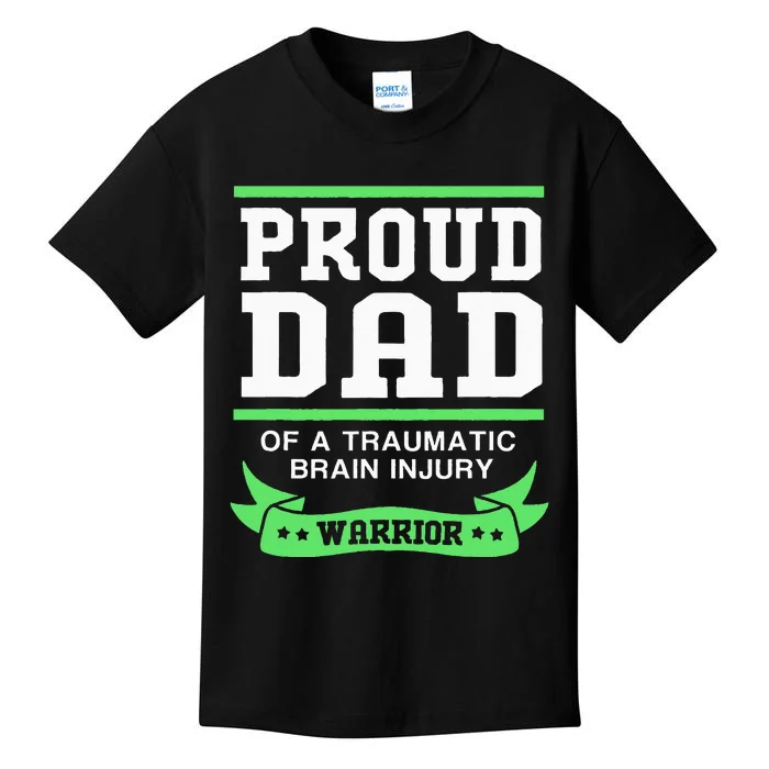 Proud Dad Of A Traumatic Brain Injury Warrior Kids T-Shirt