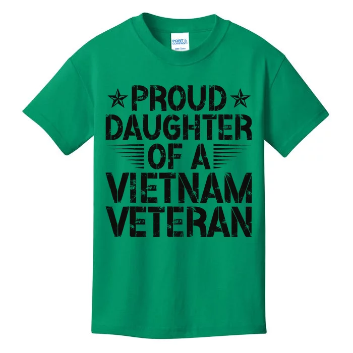 Proud Daughter Of A Vietnam Veteran Vintage Design For Kids T-Shirt