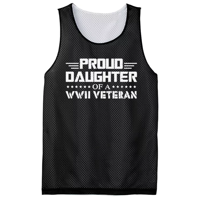 Proud Daughter Of A WW Us Army Veteran Day Mesh Reversible Basketball Jersey Tank