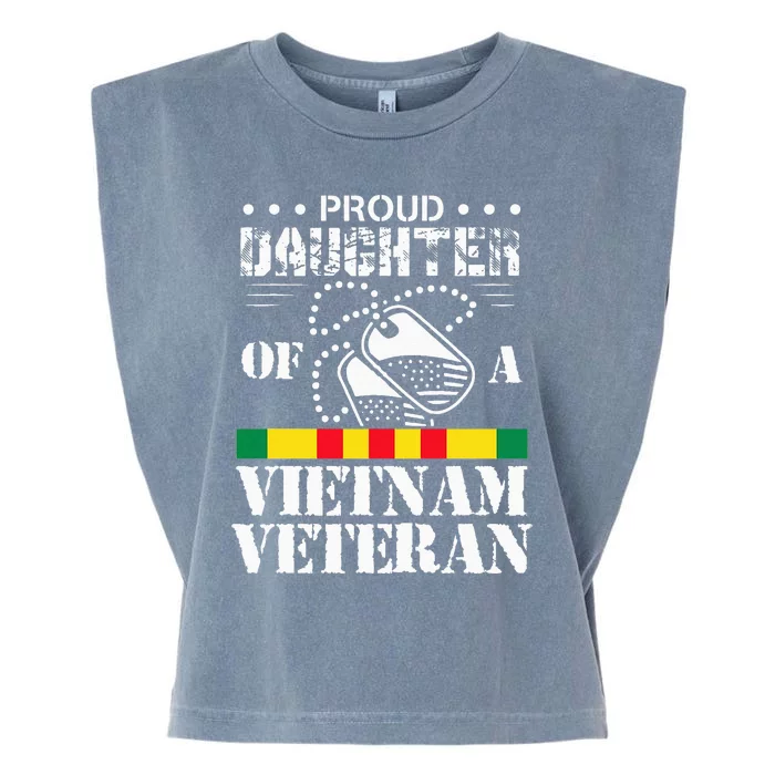 Proud Daughter Of A Vietnam Veteran Garment-Dyed Women's Muscle Tee