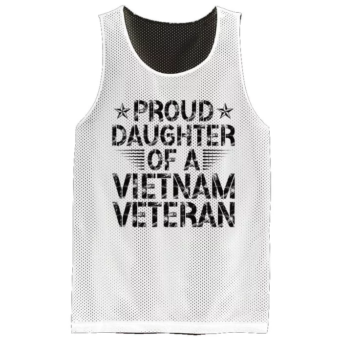 Proud Daughter Of A Vietnam Veteran Vintage Mesh Reversible Basketball Jersey Tank