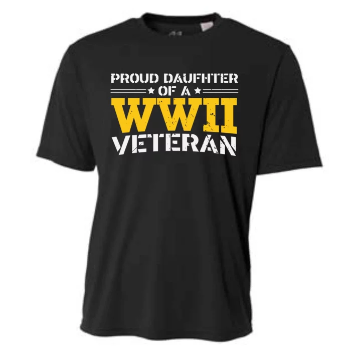 Proud Daughter Of A WW II Us Army Veteran Day Cooling Performance Crew T-Shirt