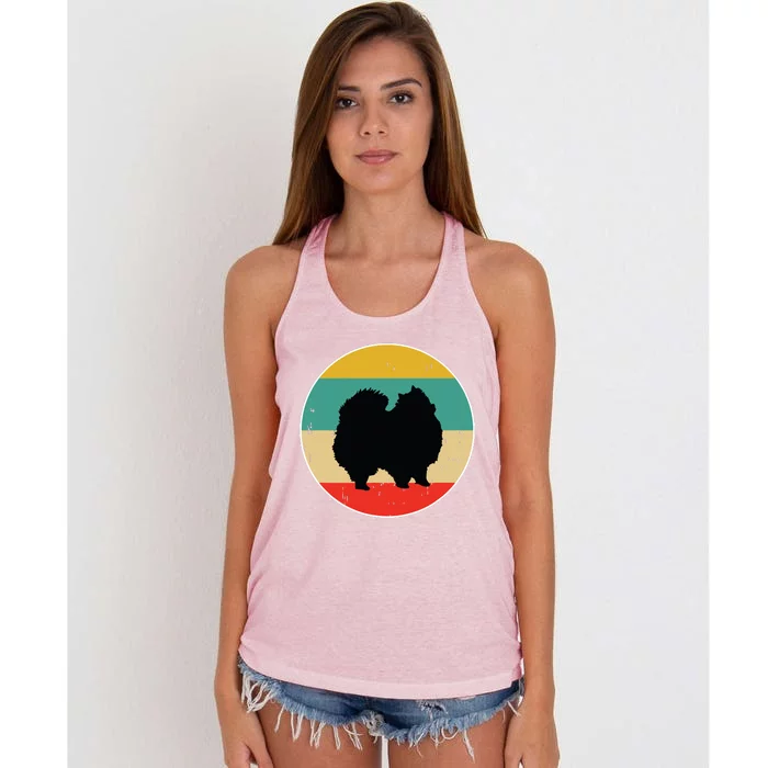 Pomeranian Dog Women's Knotted Racerback Tank