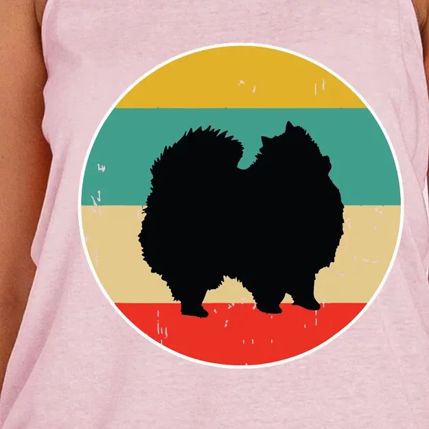 Pomeranian Dog Women's Knotted Racerback Tank