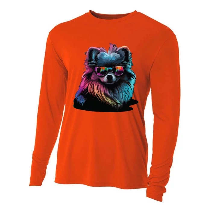 Pomeranian Dogs Pomeranians Cooling Performance Long Sleeve Crew