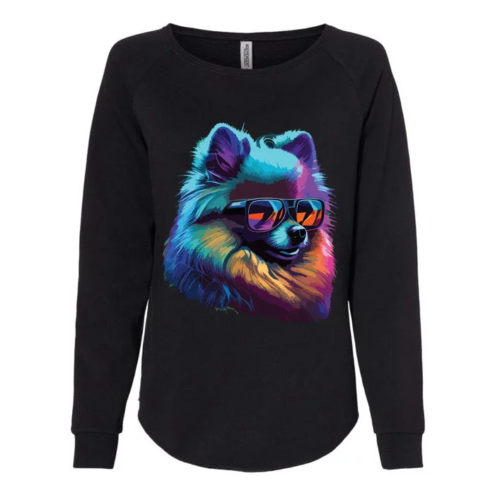 Pomeranian Dogs Pomeranians Womens California Wash Sweatshirt