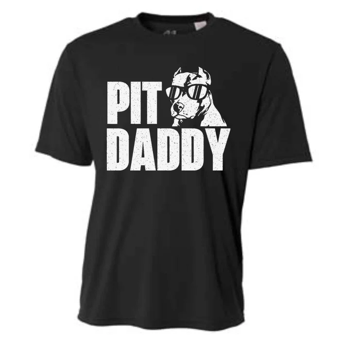 Pit Daddy Pitbull Dog Lover Pibble Pittie Pit Bull Terrier Cooling Performance Crew T-Shirt