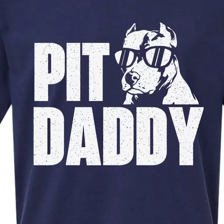 Pit Daddy Pitbull Dog Lover Pibble Pittie Pit Bull Terrier Sueded Cloud Jersey T-Shirt