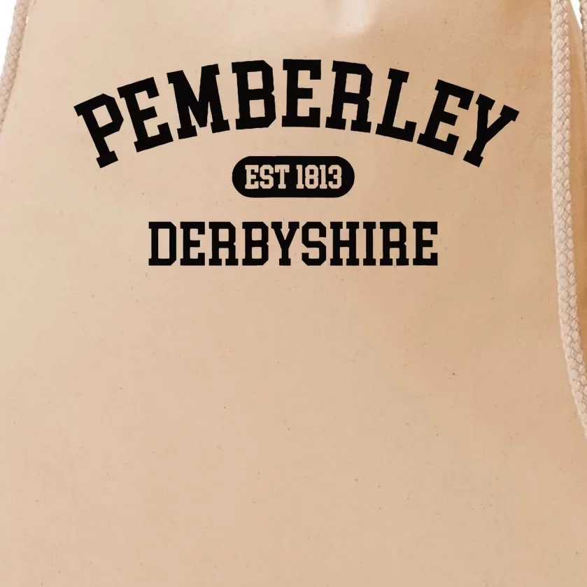 Pemberley Derbyshire Pride And Prejudice 1813 Jane Austen Drawstring Bag