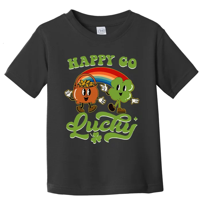 Patrick's Day Pot Of Leprechaun Gold Rainbow Happy Go Lucky Toddler T-Shirt