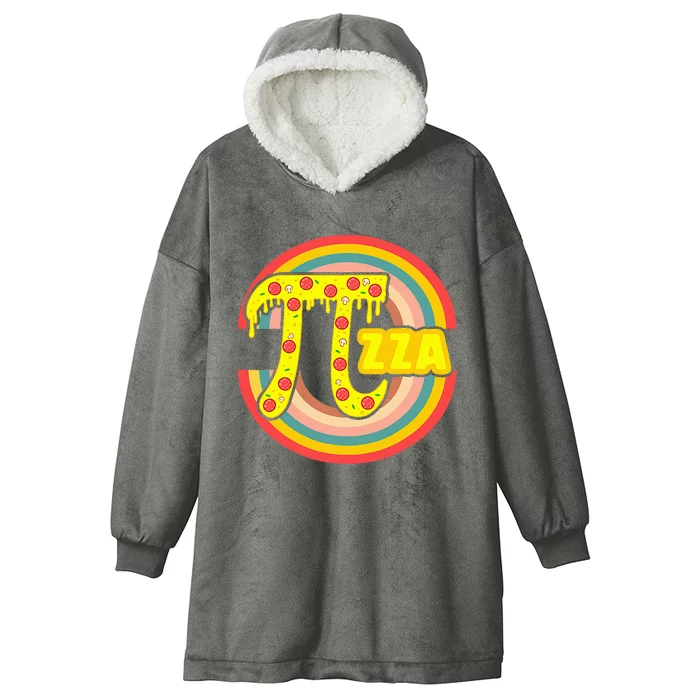 Pi Day Pizza Lover Math Teacher 3 14 Geek Mathematics Major Hooded Wearable Blanket