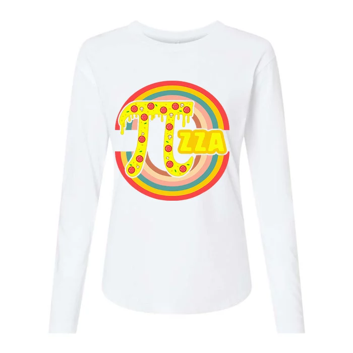 Pi Day Pizza Lover Math Teacher 3 14 Geek Mathematics Major Womens Cotton Relaxed Long Sleeve T-Shirt