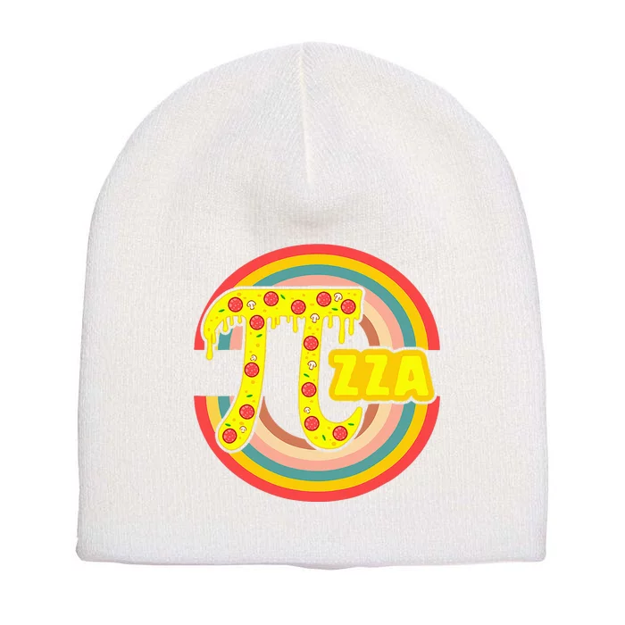 Pi Day Pizza Lover Math Teacher 3 14 Geek Mathematics Major Short Acrylic Beanie