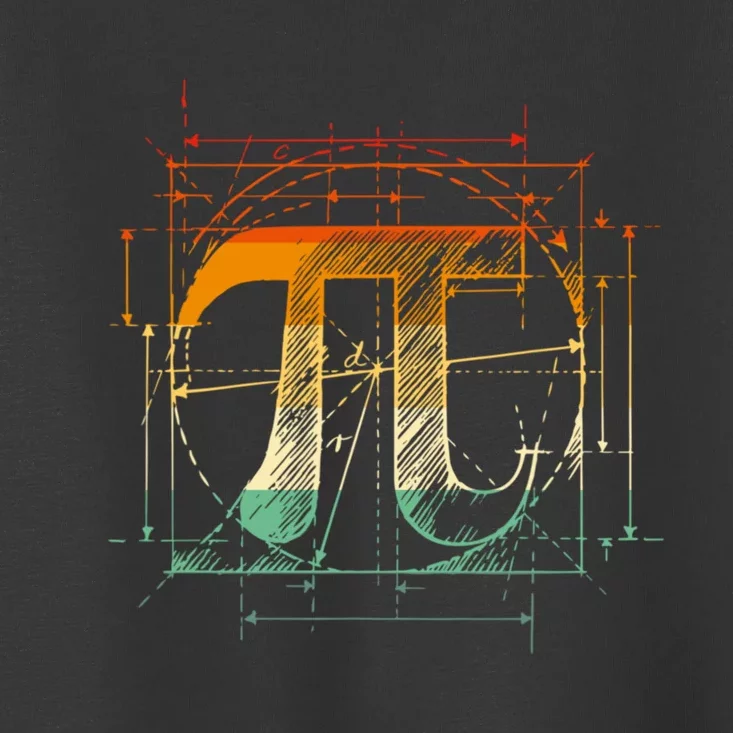 Pi Day Pi Symbol Funny Math Teacher Toddler T-Shirt