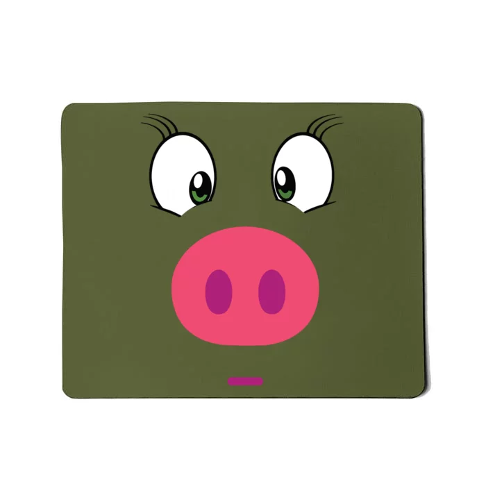 Piggy Design Pig Face Mousepad