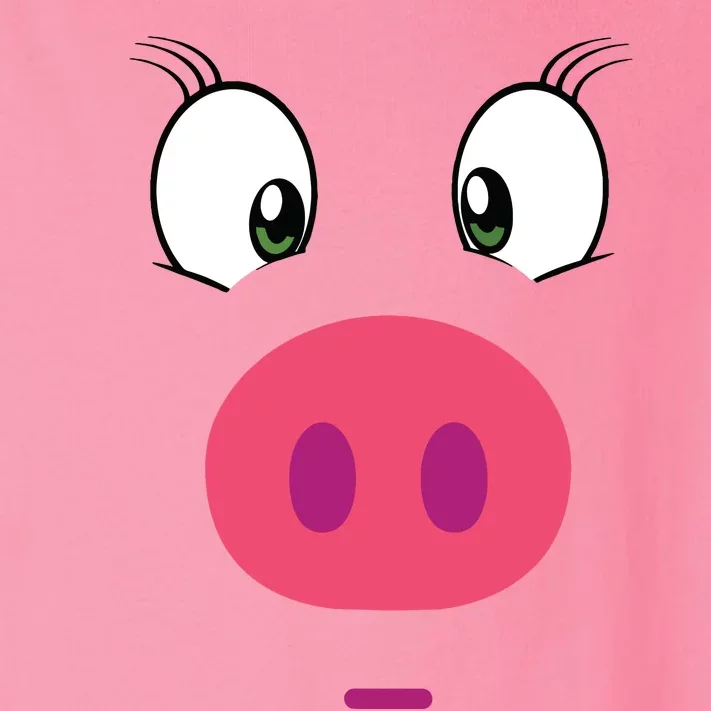 Piggy Design Pig Face Toddler Long Sleeve Shirt