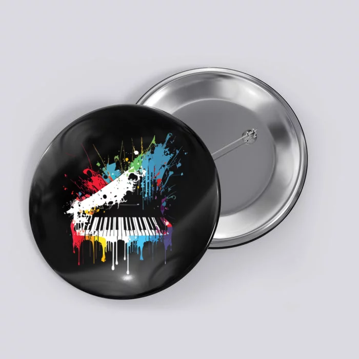 Piano Design Piano Gift For Pianist Button