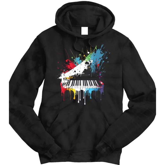 Piano Design Piano Gift For Pianist Tie Dye Hoodie