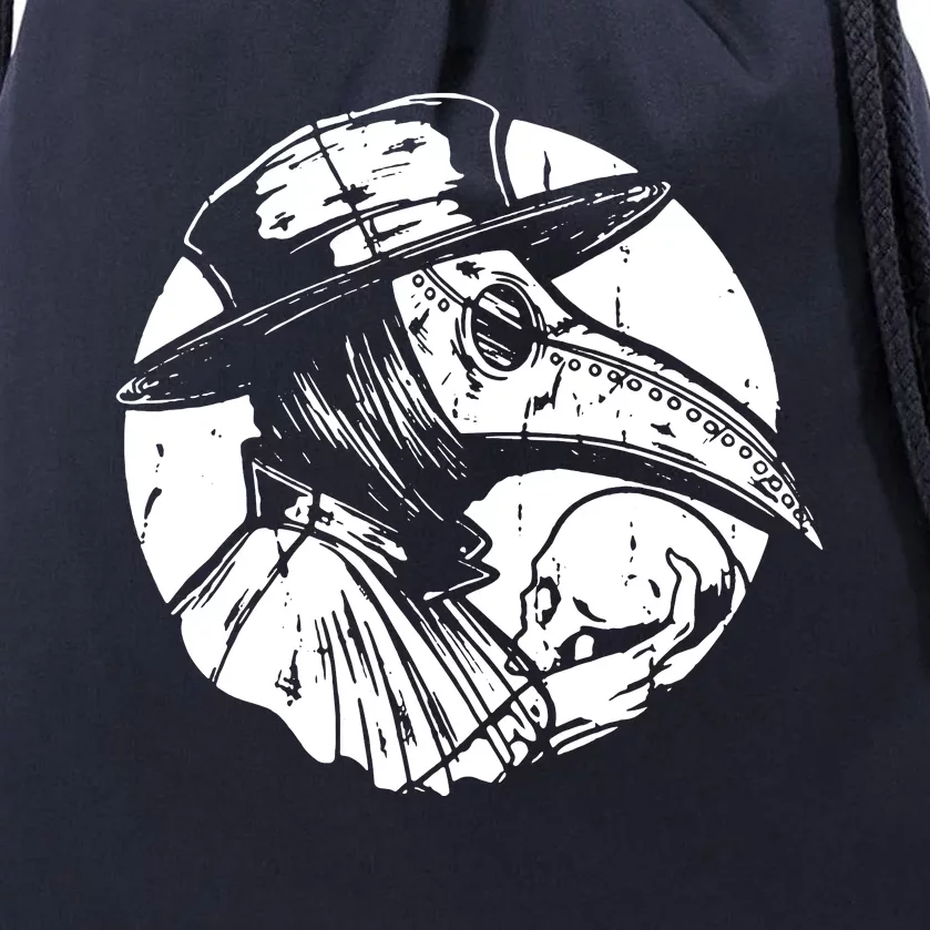 Plague Doctor Drawstring Bag