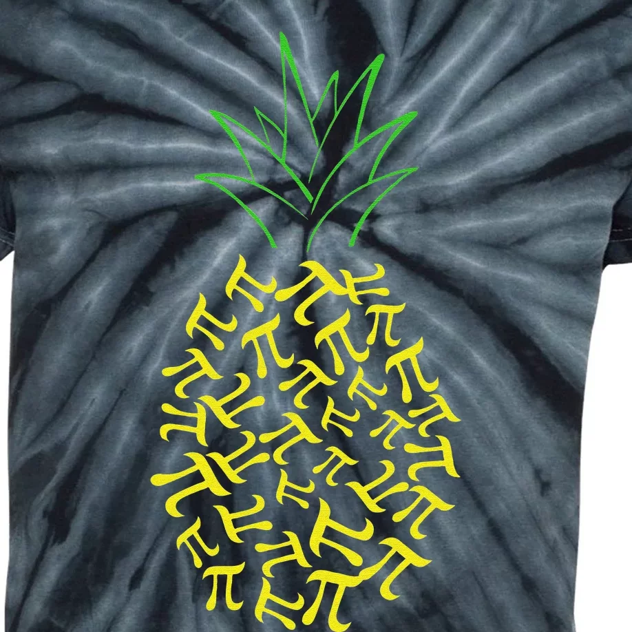 Pi Day Pineapple Math Lover Teacher 3.14 Symbol Mathematics Kids Tie-Dye T-Shirt