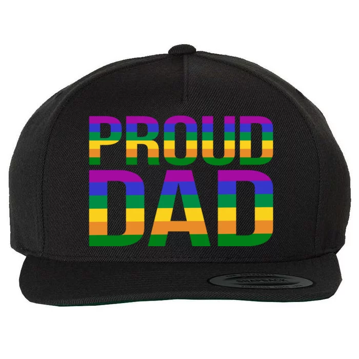 Proud Dad Wool Snapback Cap