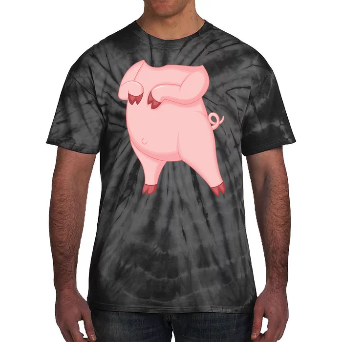 Pig Design Pig Costume Tie-Dye T-Shirt