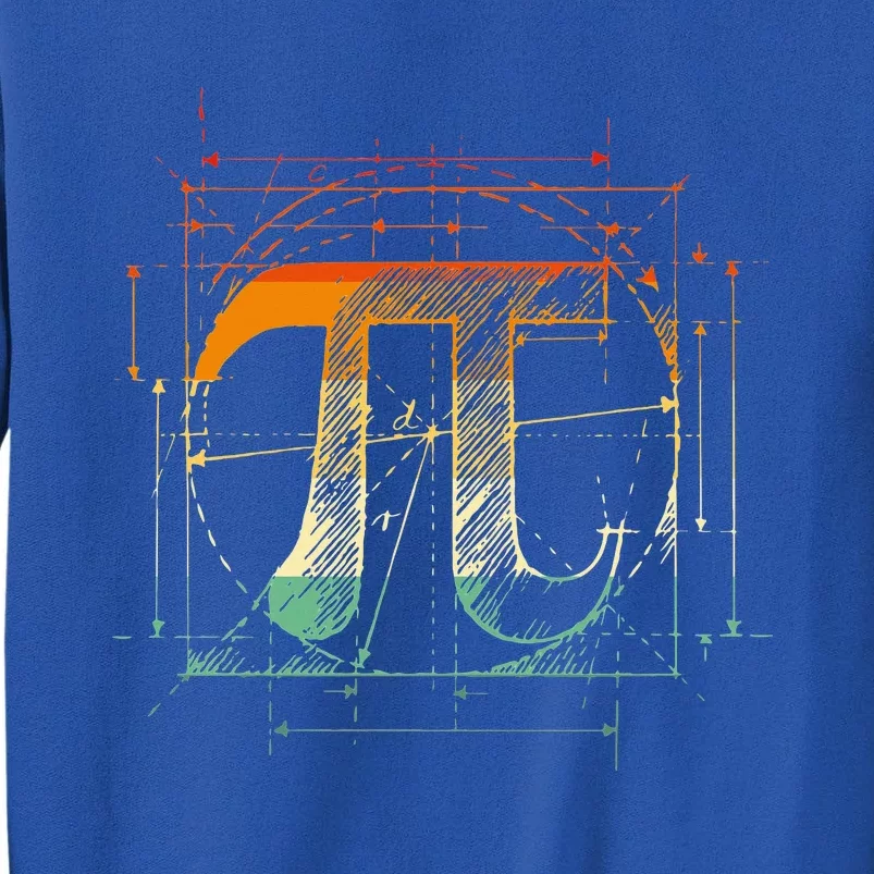 Pi Day Pi Symbol Funny Math Teacher Tall Sweatshirt