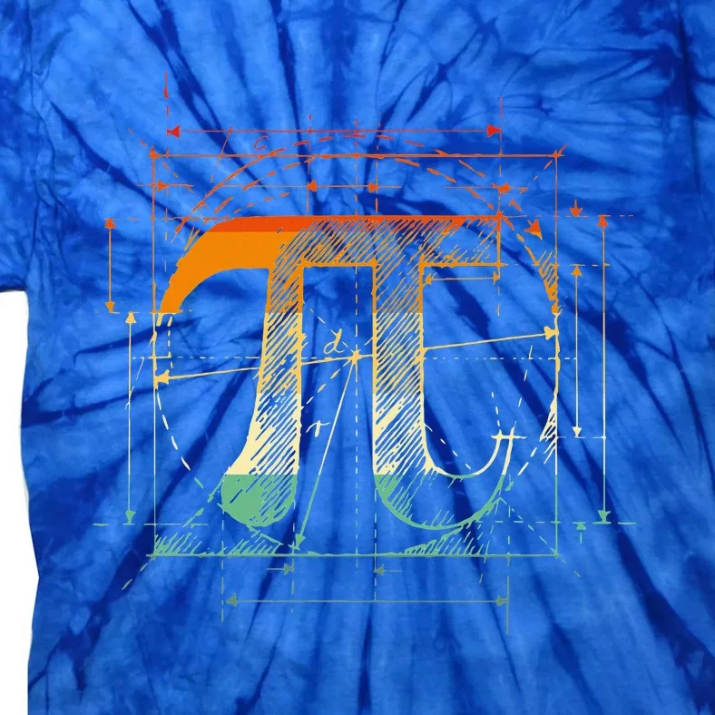 Pi Day Pi Symbol Funny Math Teacher Tie-Dye T-Shirt