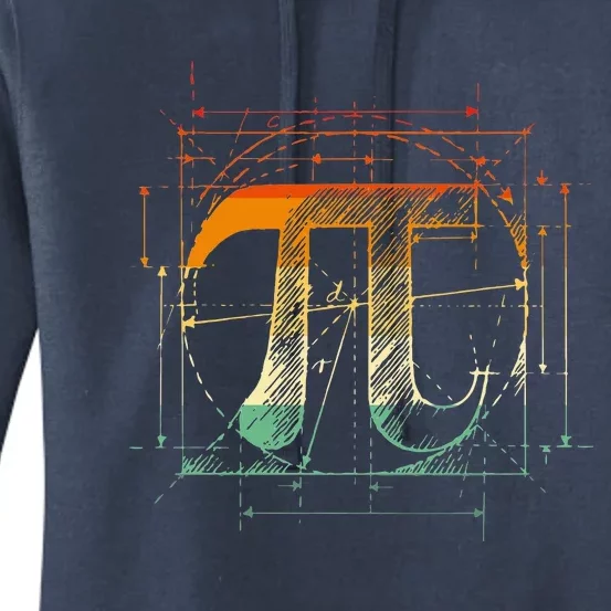 Pi Day Pi Symbol Funny Math Teacher Women's Pullover Hoodie