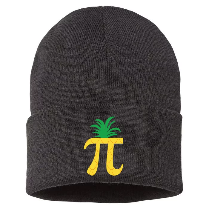 Pi Day Pineapple Sustainable Knit Beanie