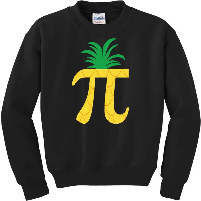 Pi Day Pineapple Kids Sweatshirt