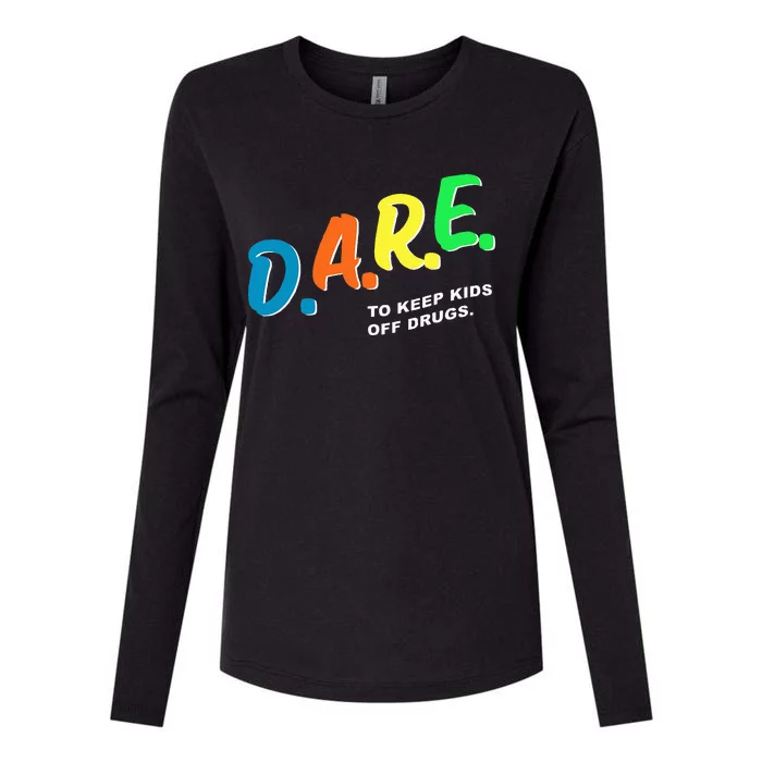 Program DAREs Womens Cotton Relaxed Long Sleeve T-Shirt