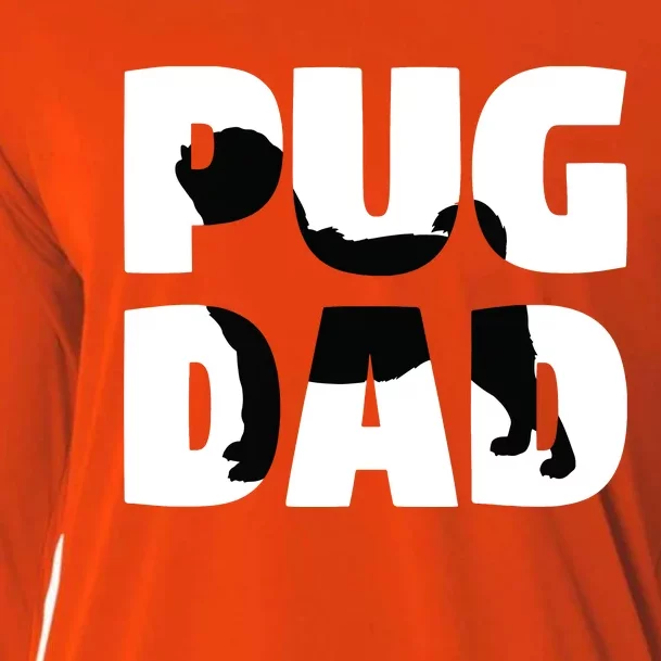 Pug Dad Pug Gift Father Dog Dad Tee Cooling Performance Long Sleeve Crew