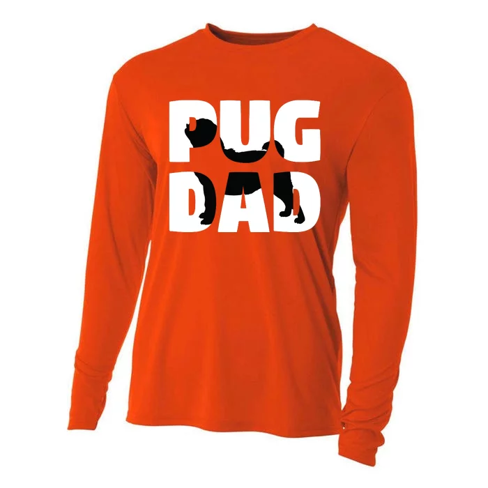 Pug Dad Pug Gift Father Dog Dad Tee Cooling Performance Long Sleeve Crew