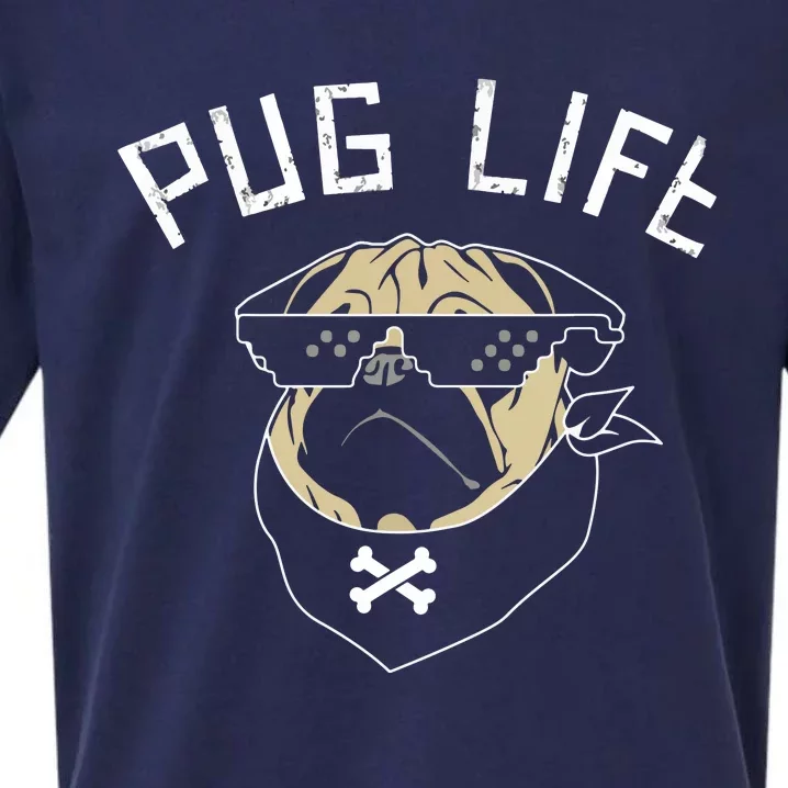 Pug Dog Pug Life Sueded Cloud Jersey T-Shirt