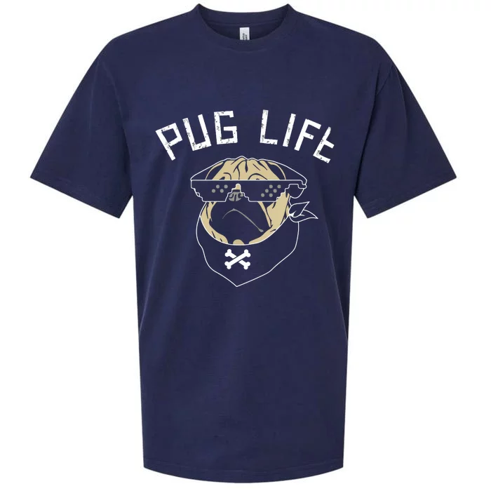 Pug Dog Pug Life Sueded Cloud Jersey T-Shirt