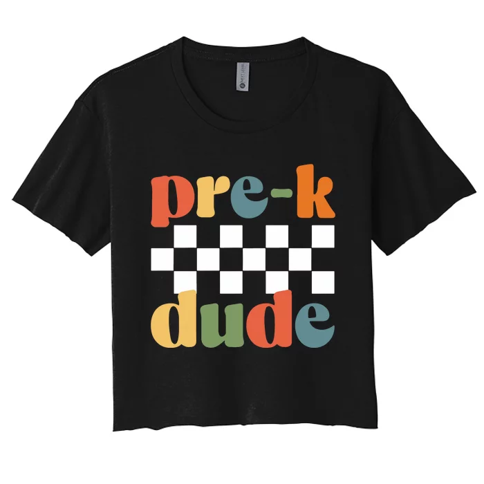 PreK Dude Women's Crop Top Tee