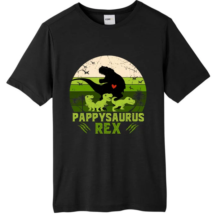 Pappy Dinosaur Pappysaurus 3 Three Xmas Christmas ChromaSoft Performance T-Shirt