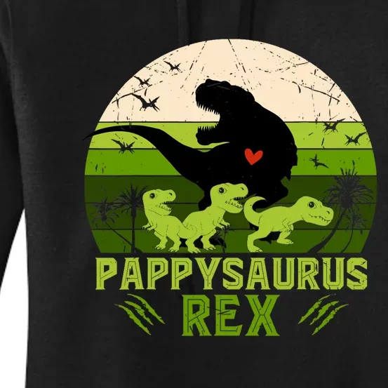 Pappy Dinosaur Pappysaurus 3 Three Xmas Christmas Women's Pullover Hoodie