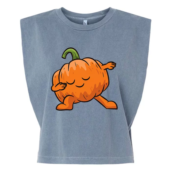 Pumpkin Dabbing Pumpkin Vegetable Pumpkins Garment-Dyed Women's Muscle Tee