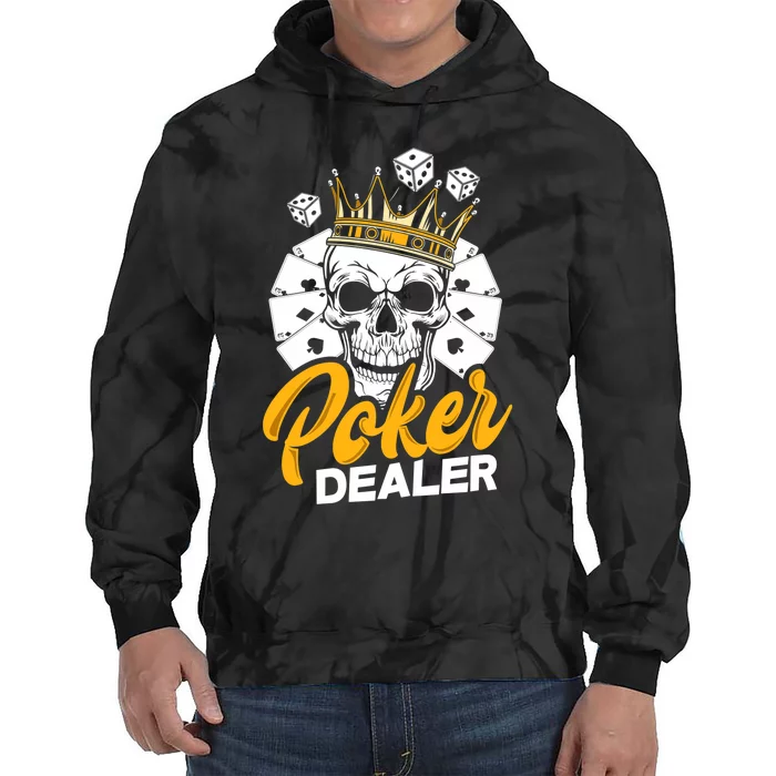 Poker Dealer Poker Player Funny Poker Premium Tie Dye Hoodie