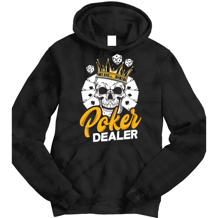 Poker Dealer Poker Player Funny Poker Premium Tie Dye Hoodie