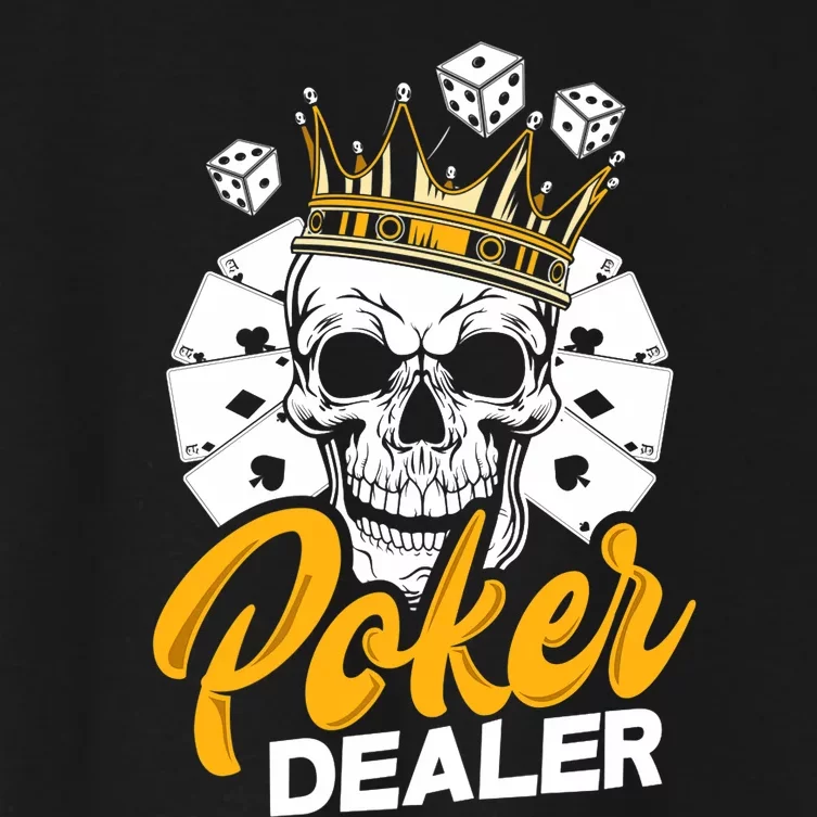 Poker Dealer Poker Player Funny Poker Premium Women's Crop Top Tee