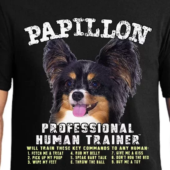 Papillon Dog Professional Human Trainer Cute Dog Pajama Set