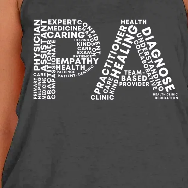 PA Design Physician Assistant Women's Knotted Racerback Tank