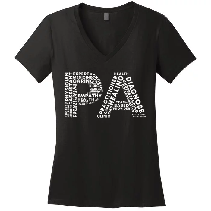 PA Design Physician Assistant Women's V-Neck T-Shirt