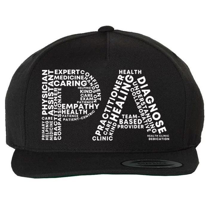 PA Design Physician Assistant Wool Snapback Cap