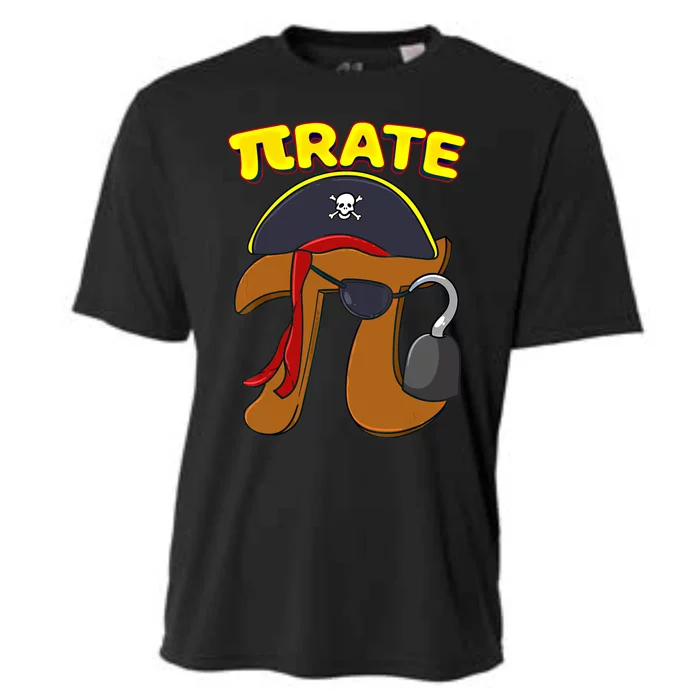 Pi Day Pirate Pi Symbol Graphic Art Math Lover Gift Cooling Performance Crew T-Shirt