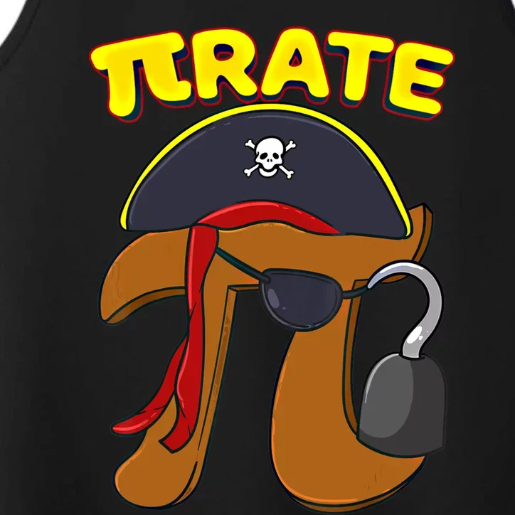 Pi Day Pirate Pi Symbol Graphic Art Math Lover Gift Performance Tank