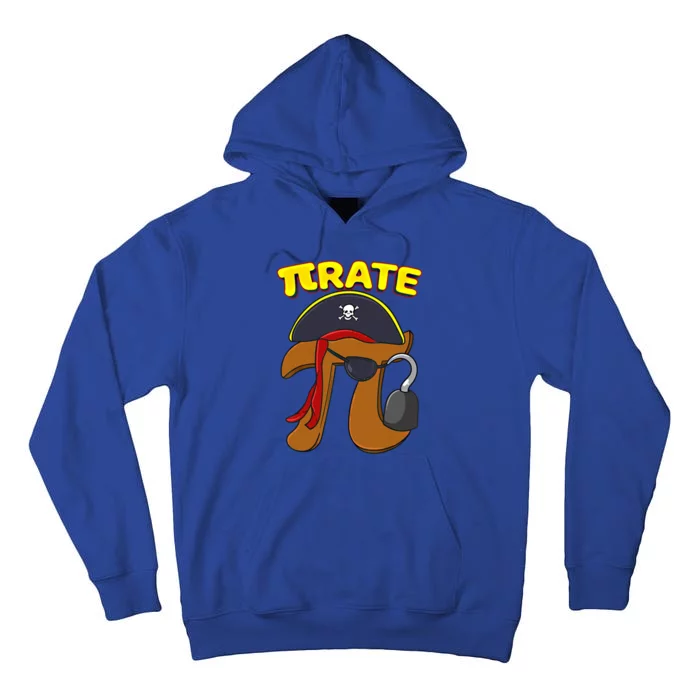 Pi Day Pirate Pi Symbol Graphic Art Math Lover Gift Tall Hoodie